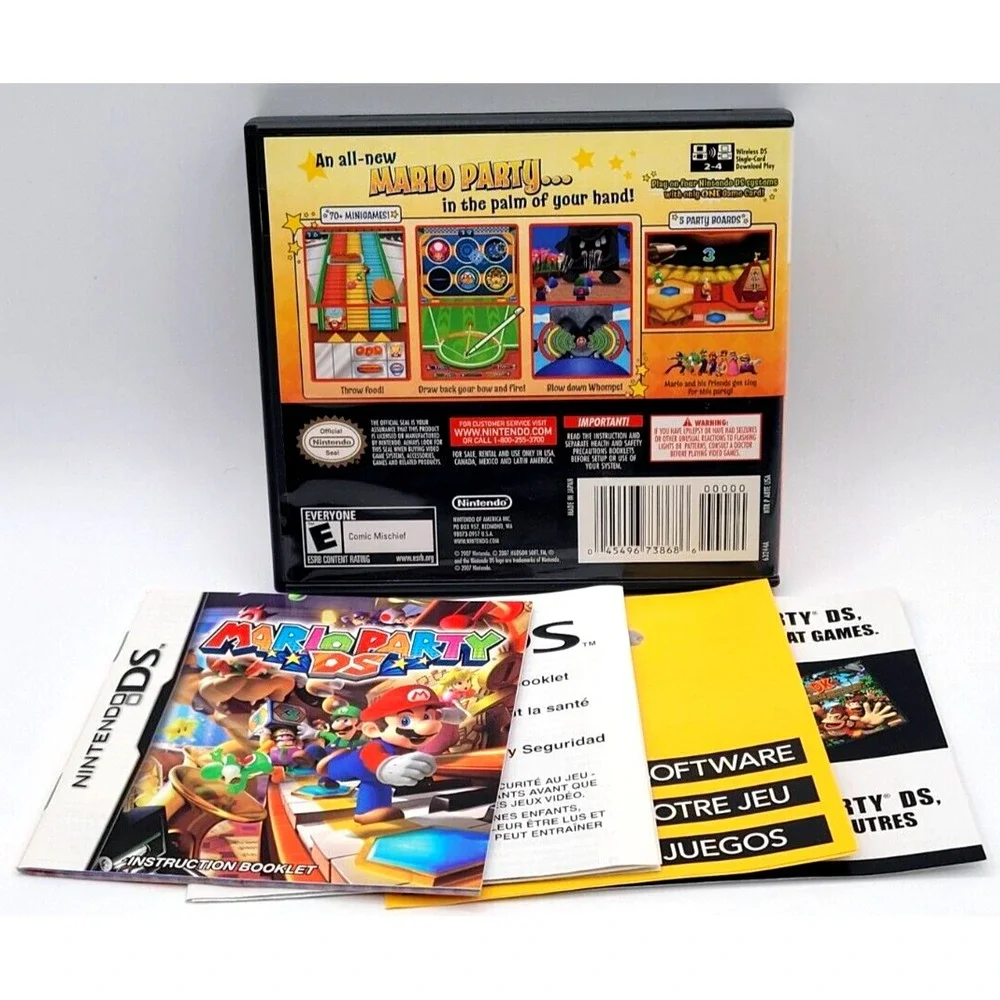 MARIO PARTY DS GAME CASE & MANUAL ONLY NINTENDO‎ DS **NO GAME**